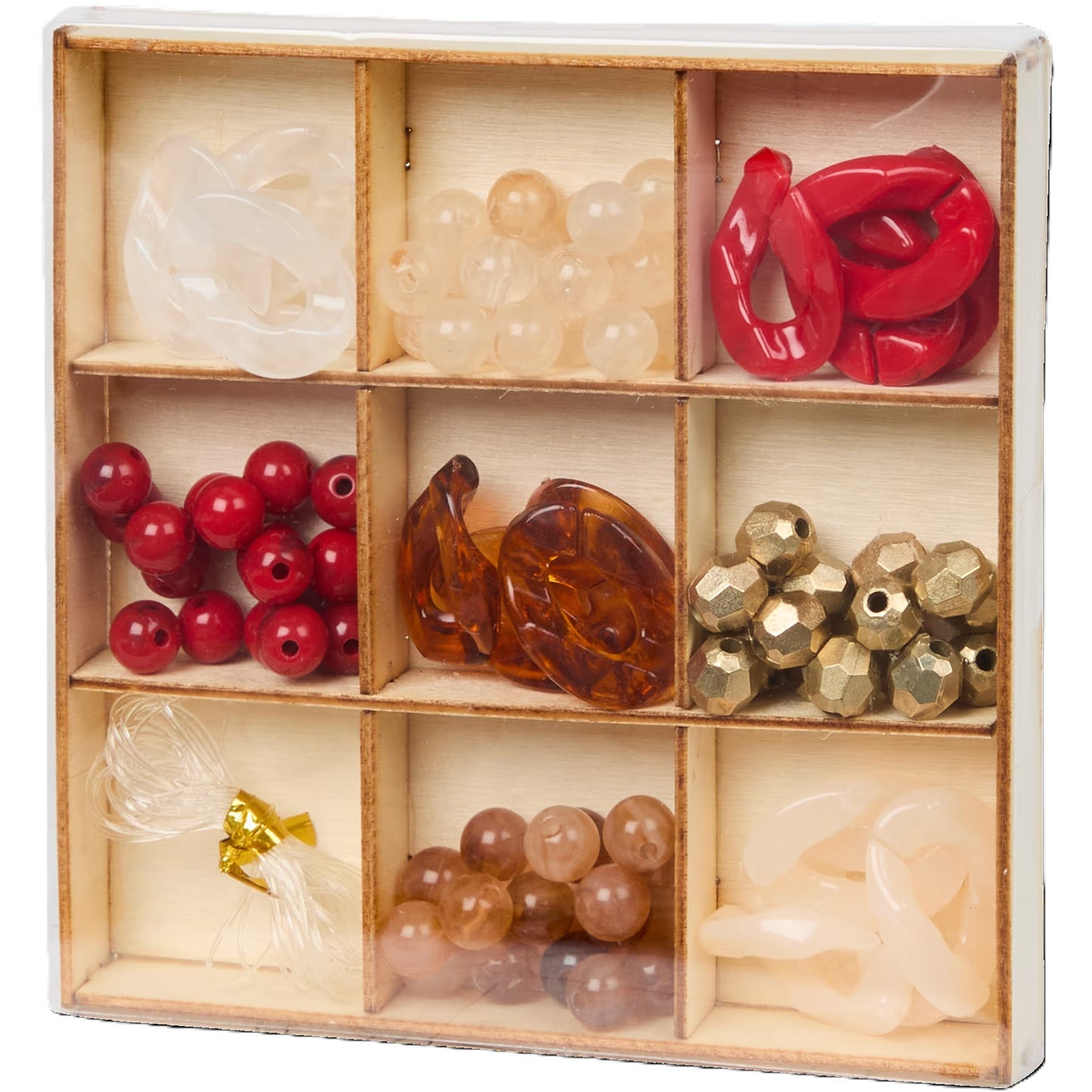 36 Coffrets de Perles Acrylique