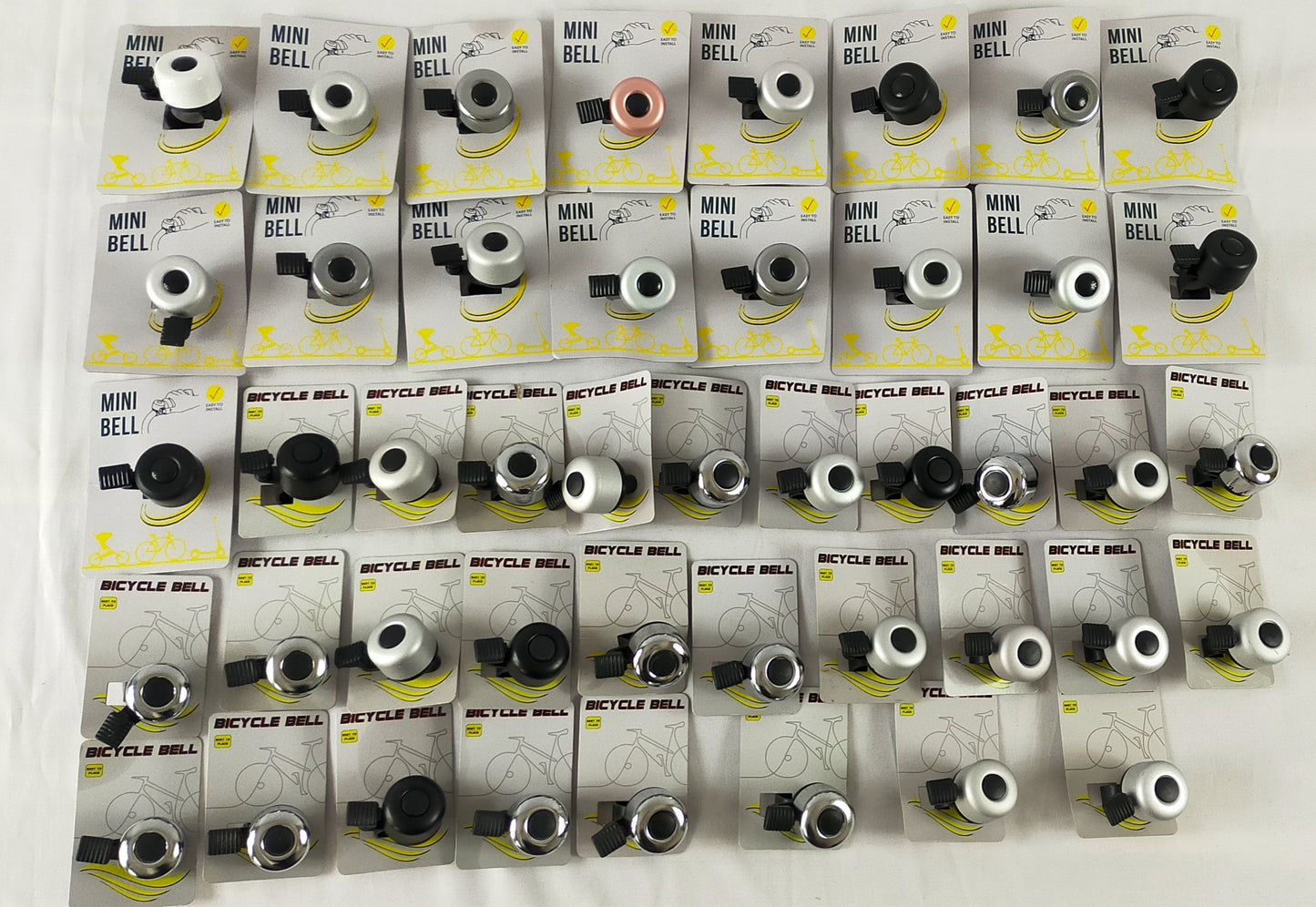 Lot de 45 Sonnettes à vélo / trottinette ( 0.88 cts / pcs )