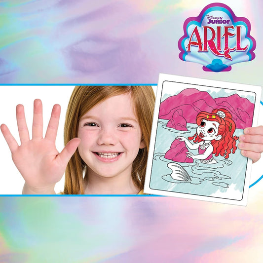 Tapis de coloriage à eau Disney Junior Ariel – Tapis de dessin magique avec stylo à eau