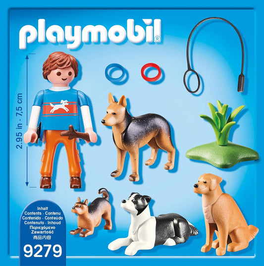 Playmobil City Life- Entraineur et Chiens N° 9279 - 12 pièces