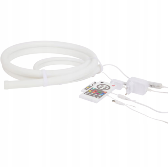 Tuyau LED multicolore de 2 m avec télécommande et effets lumineux RGB flexibles