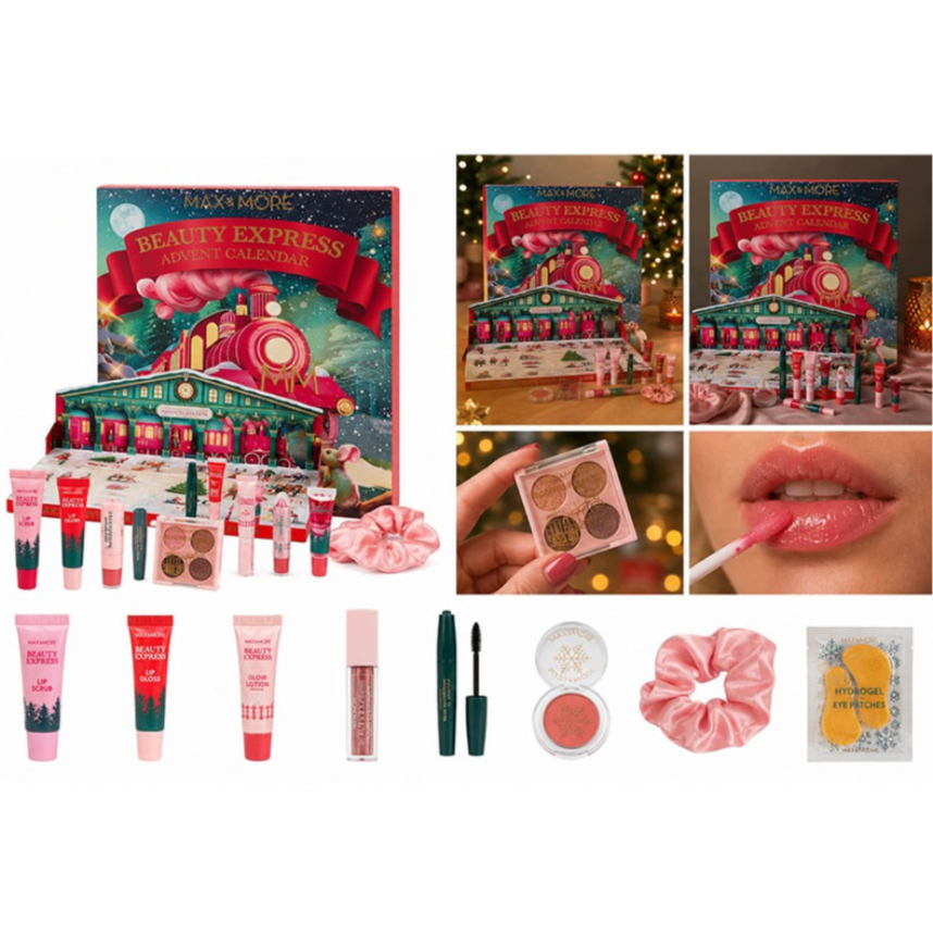 Calendrier de l'Avent - Coffret de cosmétiques Végan 24 produits