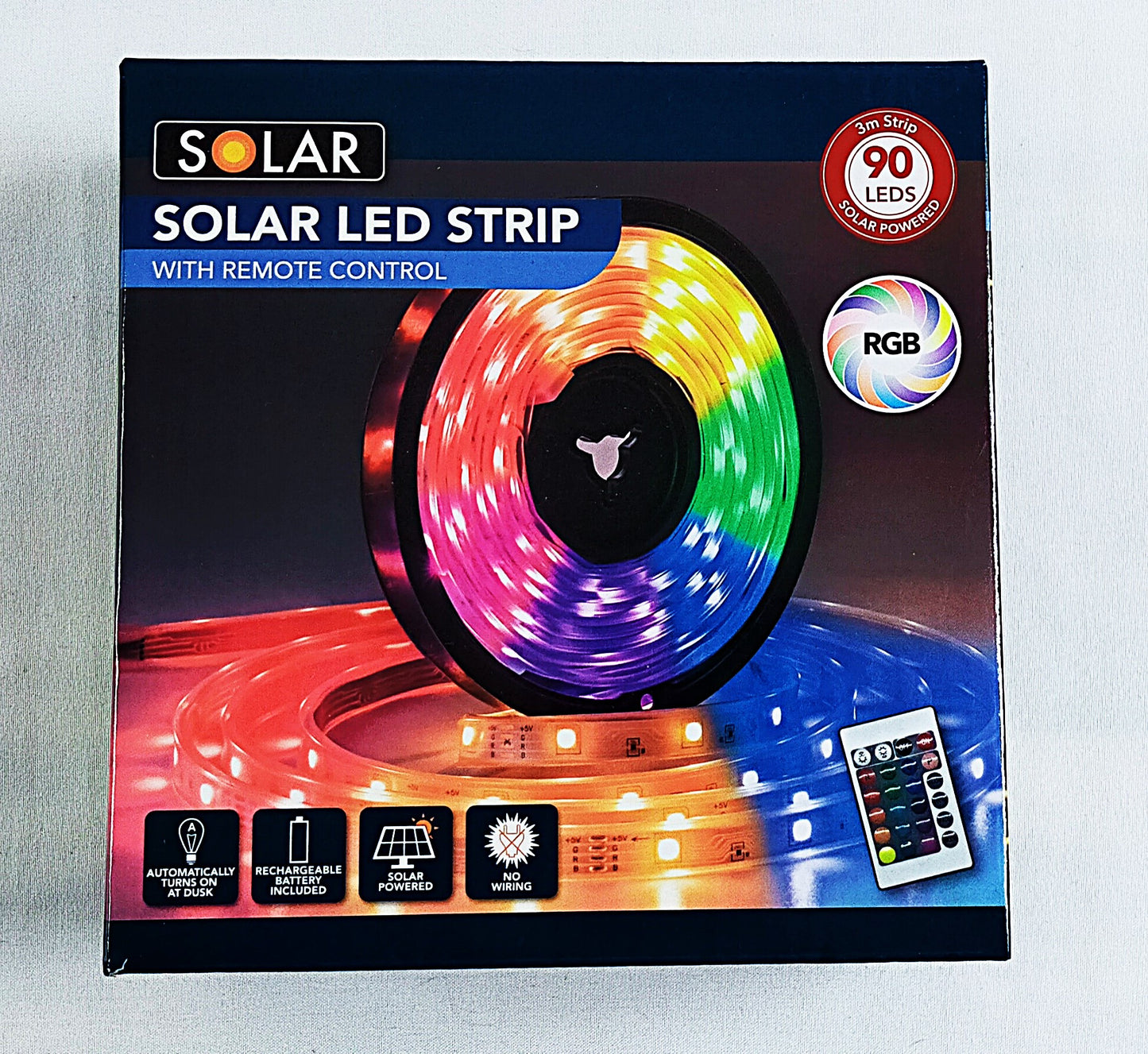 Lot de 6 Ruban LED avec télécommande solaire extérieur RGB 5m étanche ( 5.83 euro / pcs )