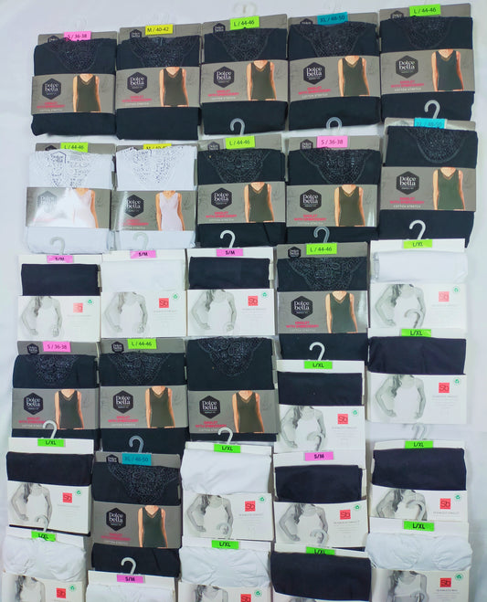 Lot de 45 Articles femme haut / soutien gorge Blanc/ Noir