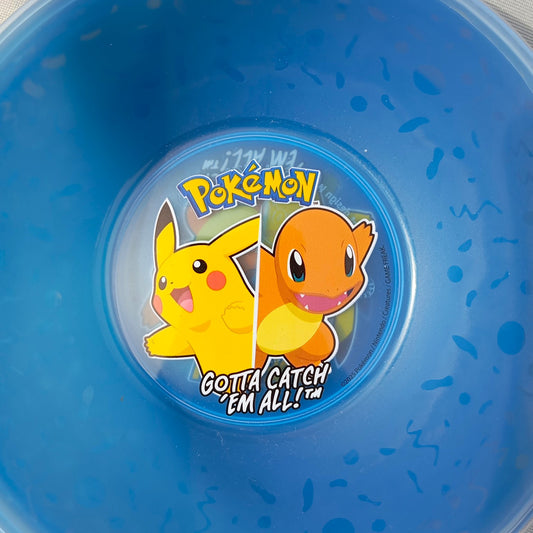 Ensemble de 4 Bols en plastique Réutilisable Pokémon Bleu Enfants