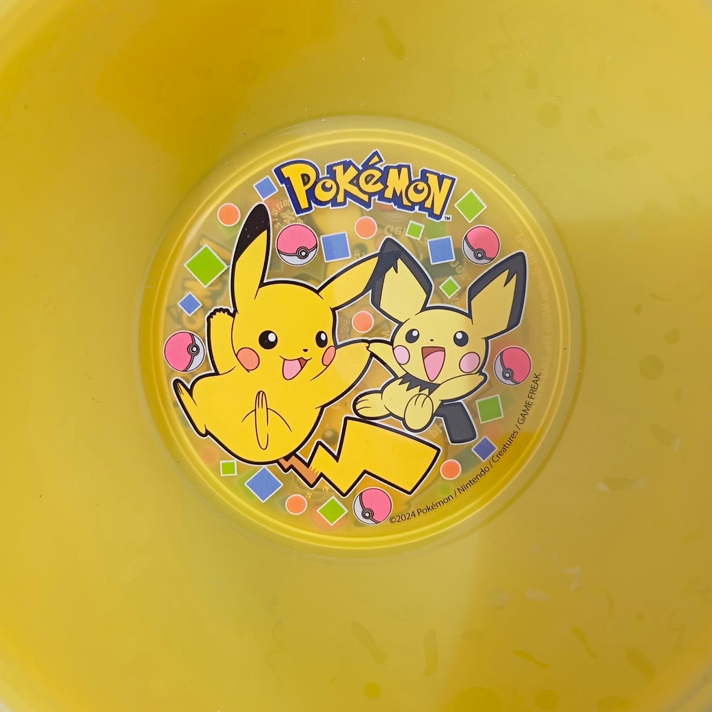 Ensemble de 4 Bols en plastique Réutilisable Pokémon Jaune Enfants
