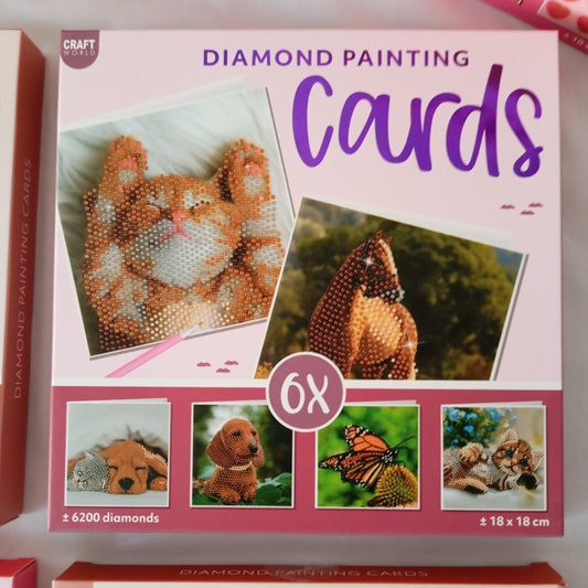 18 Coffrets Cartes Diamond Painting 18 x 18 cm