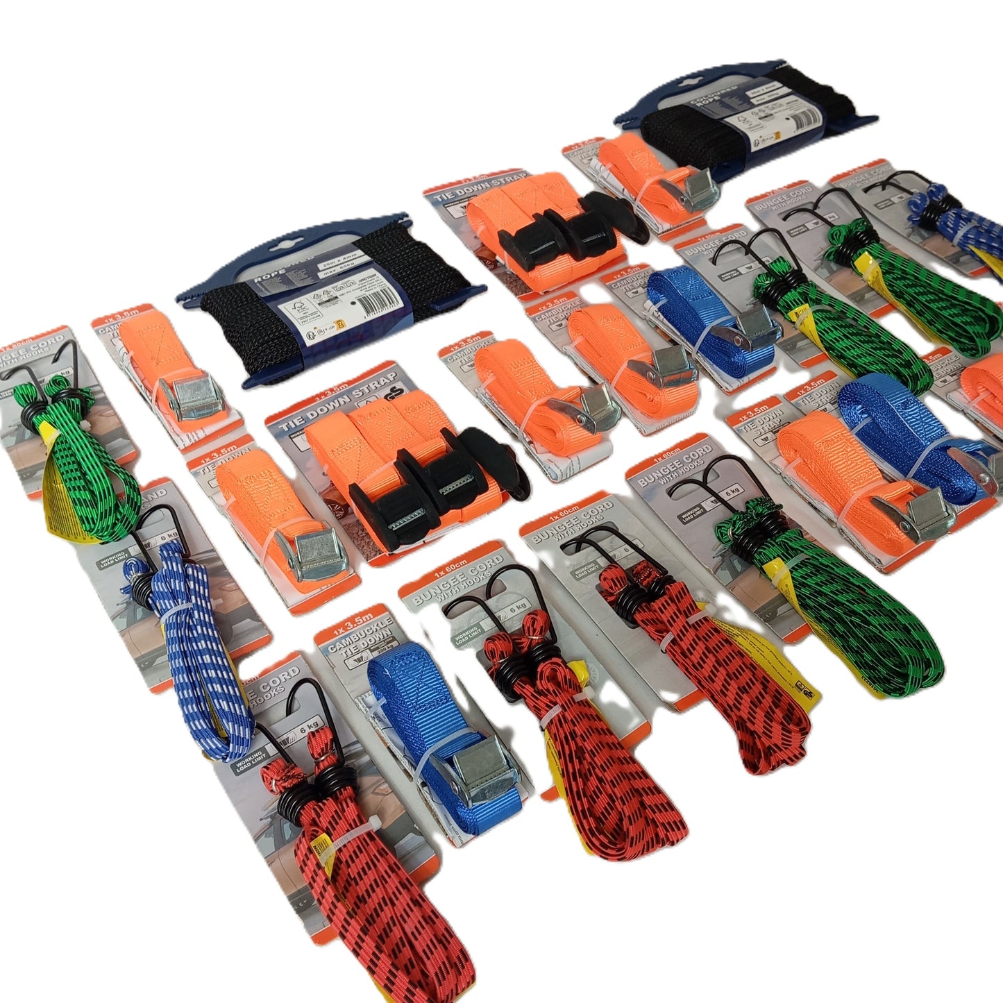 25 Articles Outils Cordes - Sangles - Tendeurs...