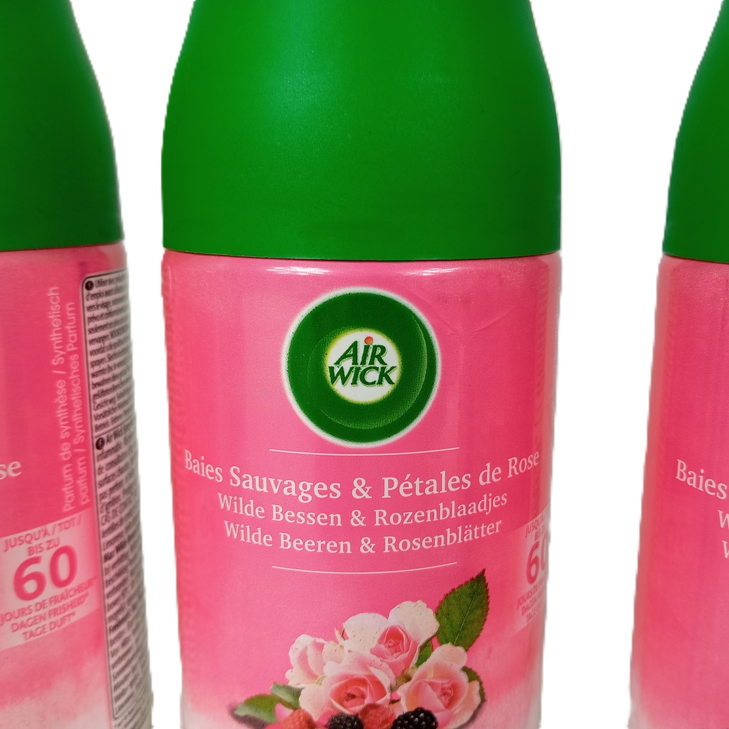 6 Recharges Freshmatic max Désodorisant AIR WICK Baies Sauvage et Pétales de Rose