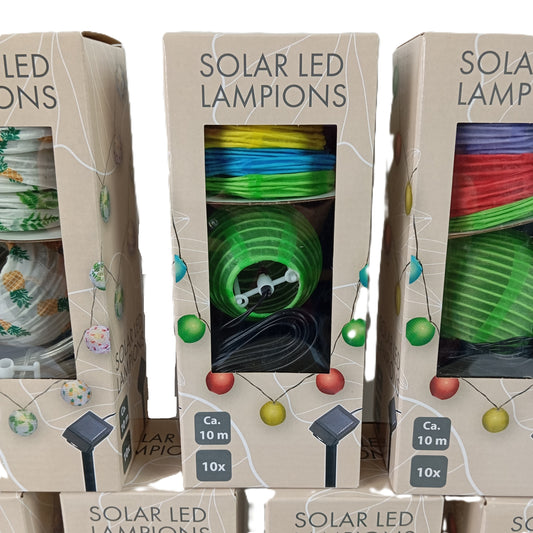 19 Boites de Guirlandes Lampions Solaire à Led 10 mètres