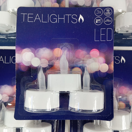 13 packs de 3 bougies chauffe-plat LED – Décoration lumineuse sans flamme