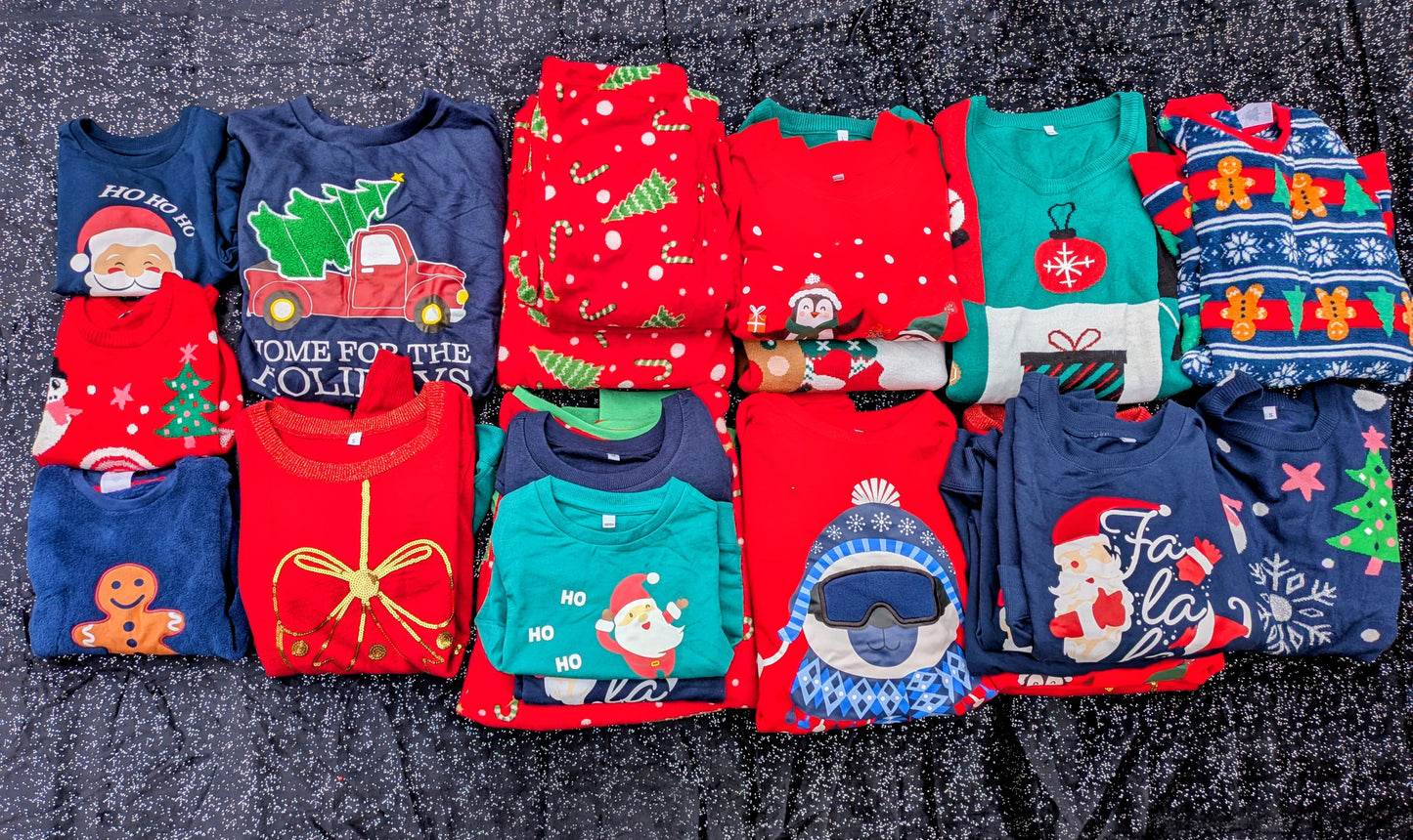 22 Vêtements Noel sans étiquettes Adulte / Enfant