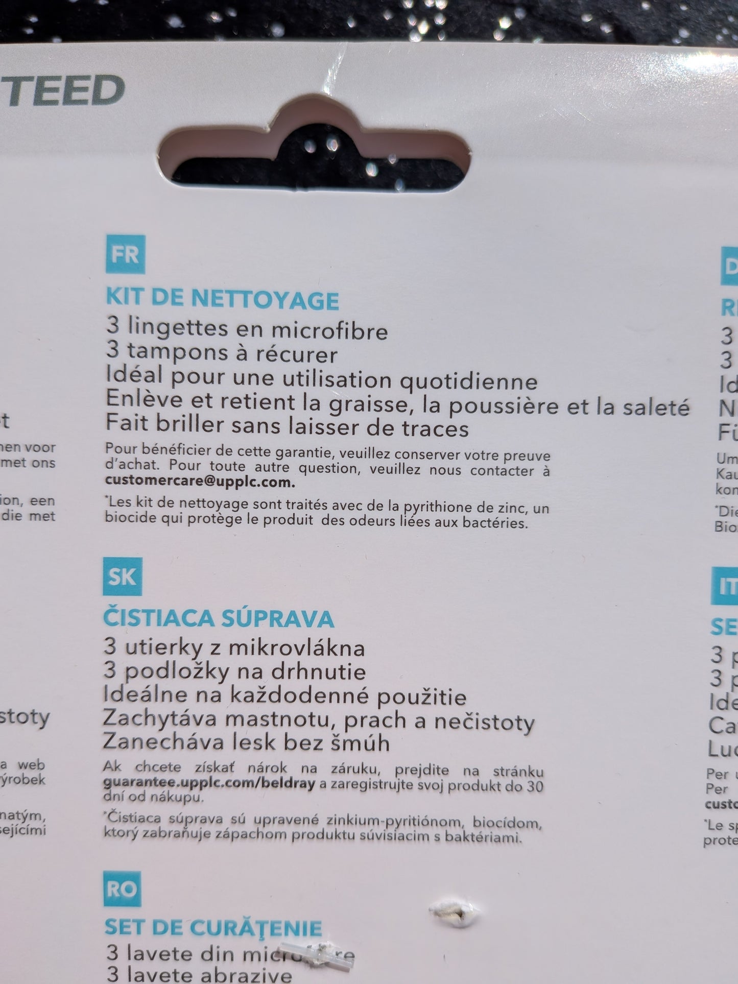 13 Kit de nettoyage antibactérien pour équipement et cuisine 6 pièces
