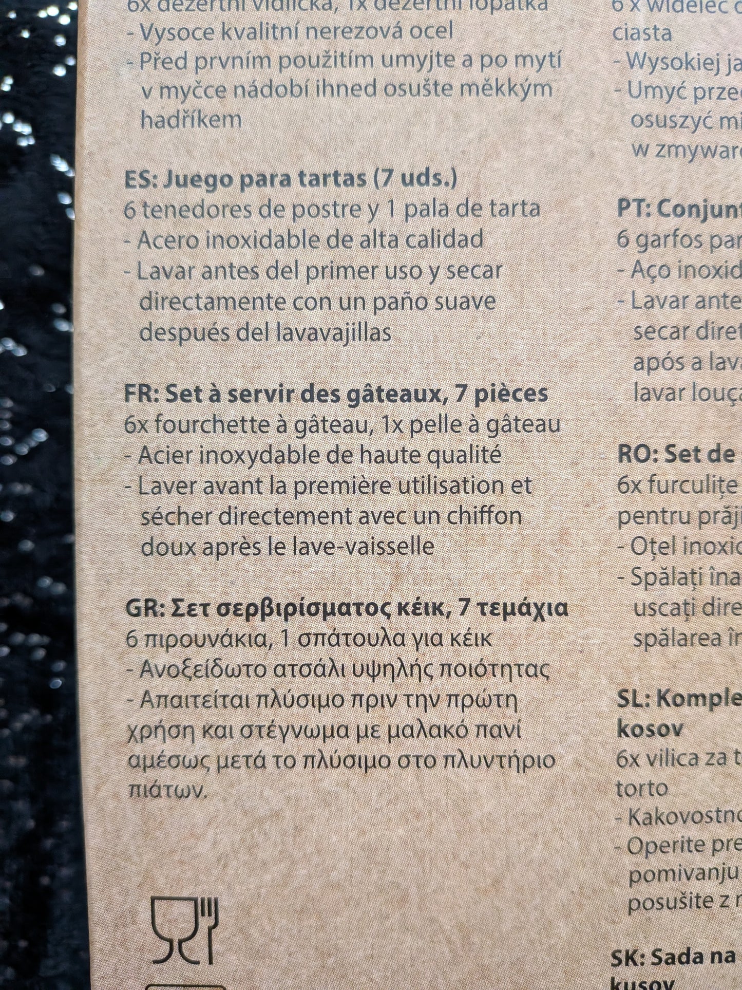 8 Services à gâteaux 7 pièces par boite
