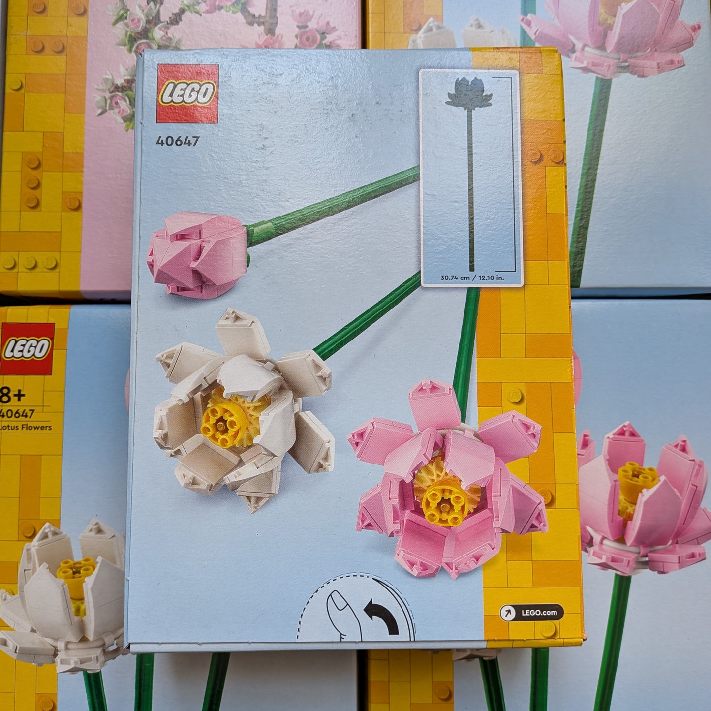 9 Boites de LEGO Fleurs de Lotus N°40647 / Fleurs de Cerisier N° 40725