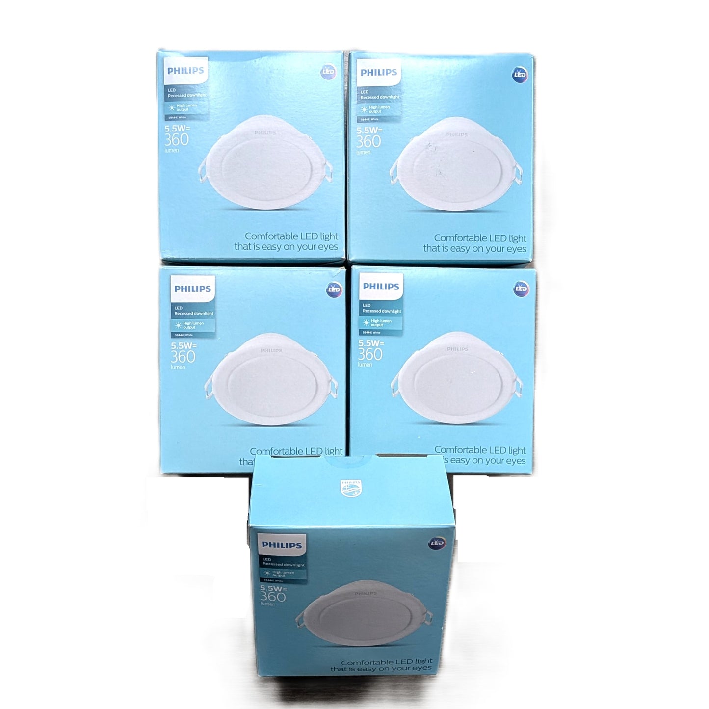5 Spots Led Encastrable Philips 360 Lumen