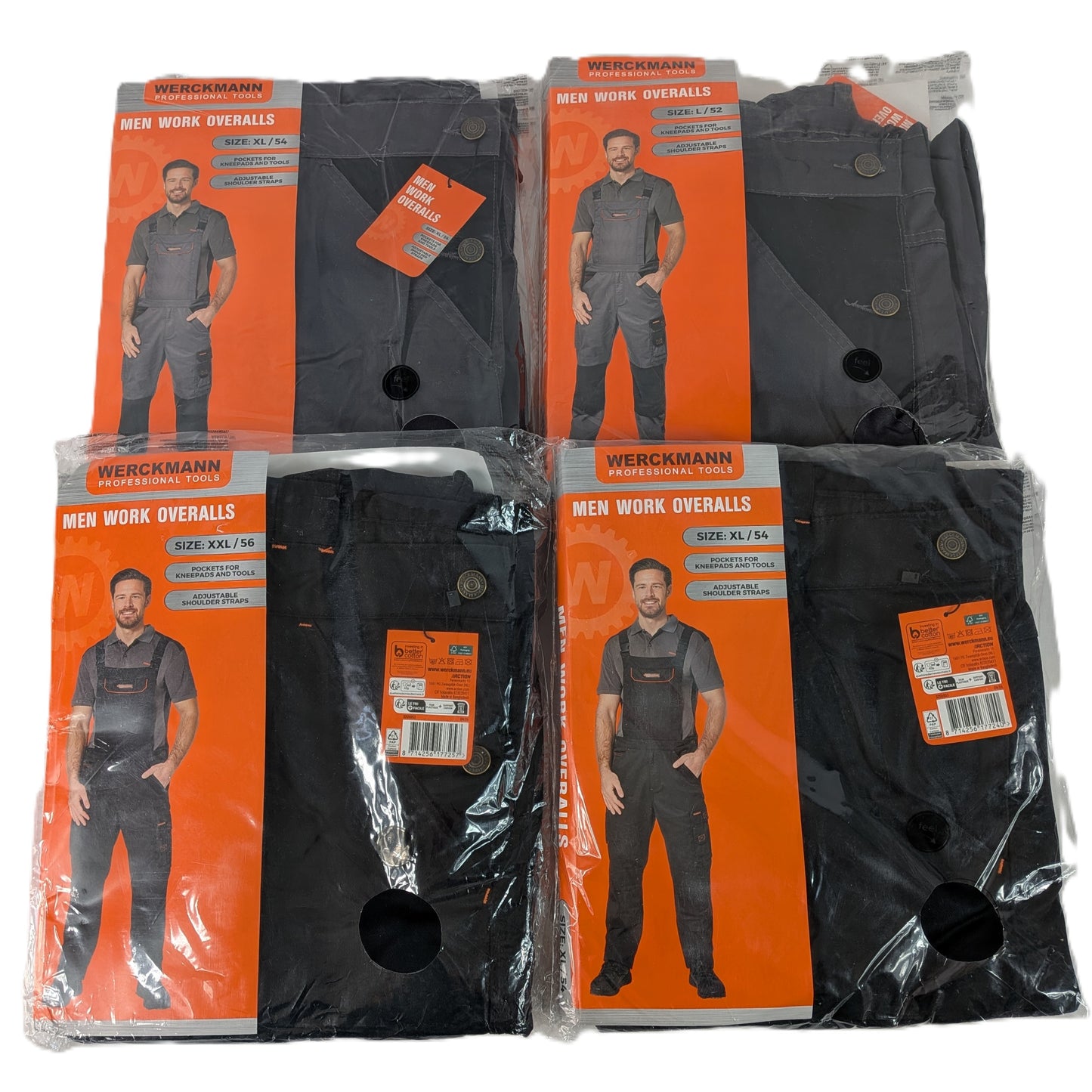 4 Salopettes de travail Werckmann Homme