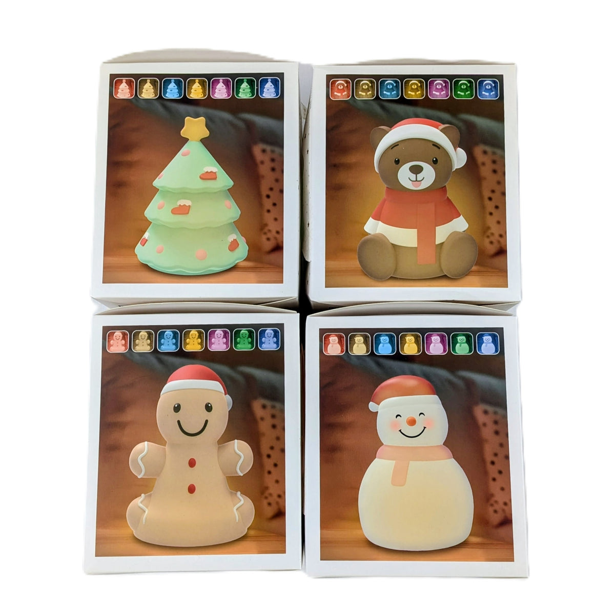 9 Lampes de Noel Led de noël tactile multicolores