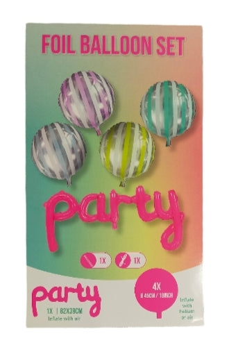 Lot de 60 sachets de 5 ballons party fête gonflable ( 0.26 e /pcs )