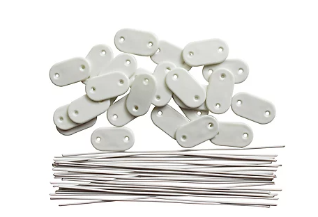 1 Paquet de 26 fixations pour canisse blanc