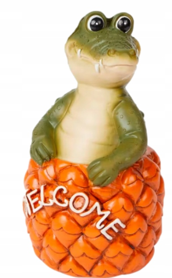 Lot de 15 Statues Crocodile Welcome en polyrésine ( 1 euro / pcs )