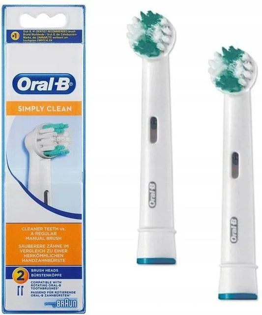 2 Brossettes de remplacement pour Brosse à dents électrique Oral-B Sensitive Clean Braun