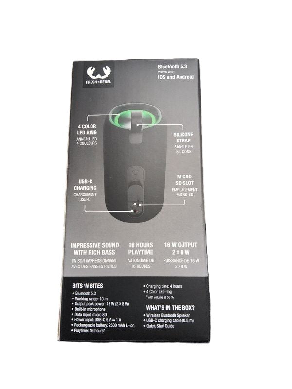 Enceinte sans fil Bluetooth 16 W portable