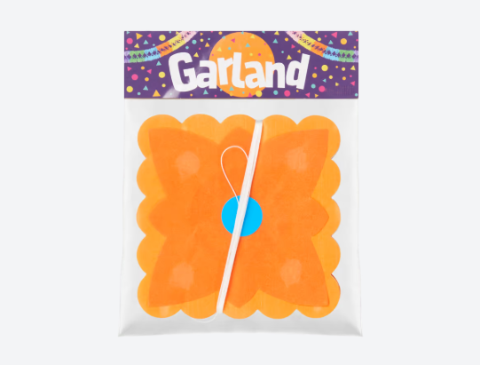 Lot de 20 Guirlandes de papier multicolores réutilisable Plusieurs formes ( 0.50 cts / pcs )