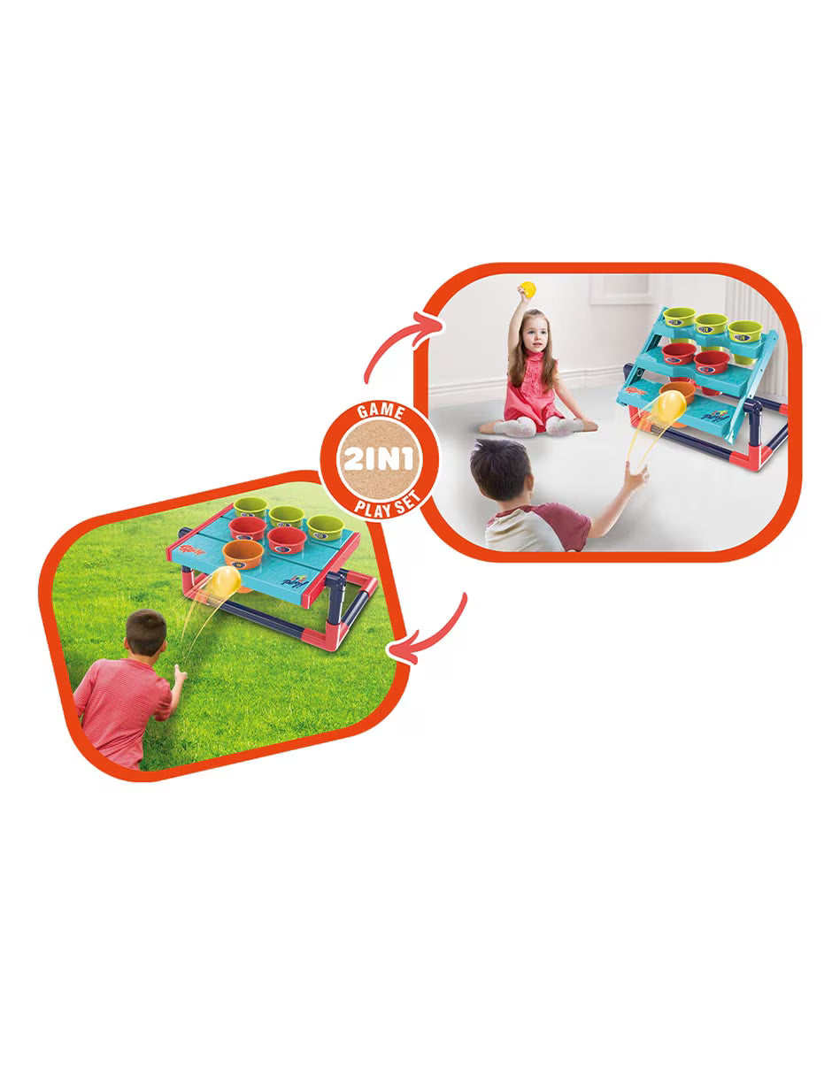 Jeu de lancement de balles " Le Toss Game 2 en 1 "