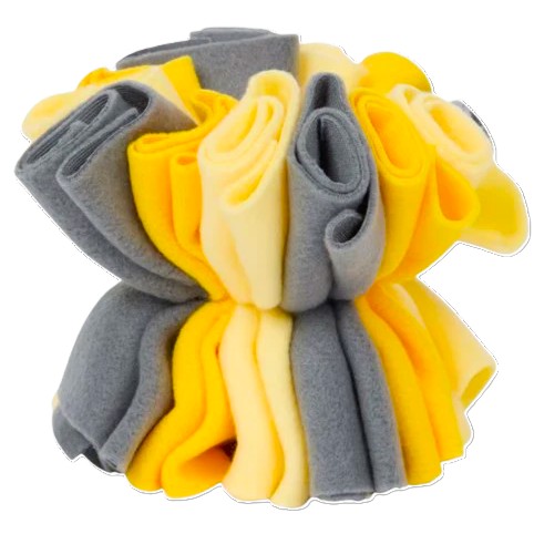 Balle renifler pour chien, Ø 12 cm Jaune