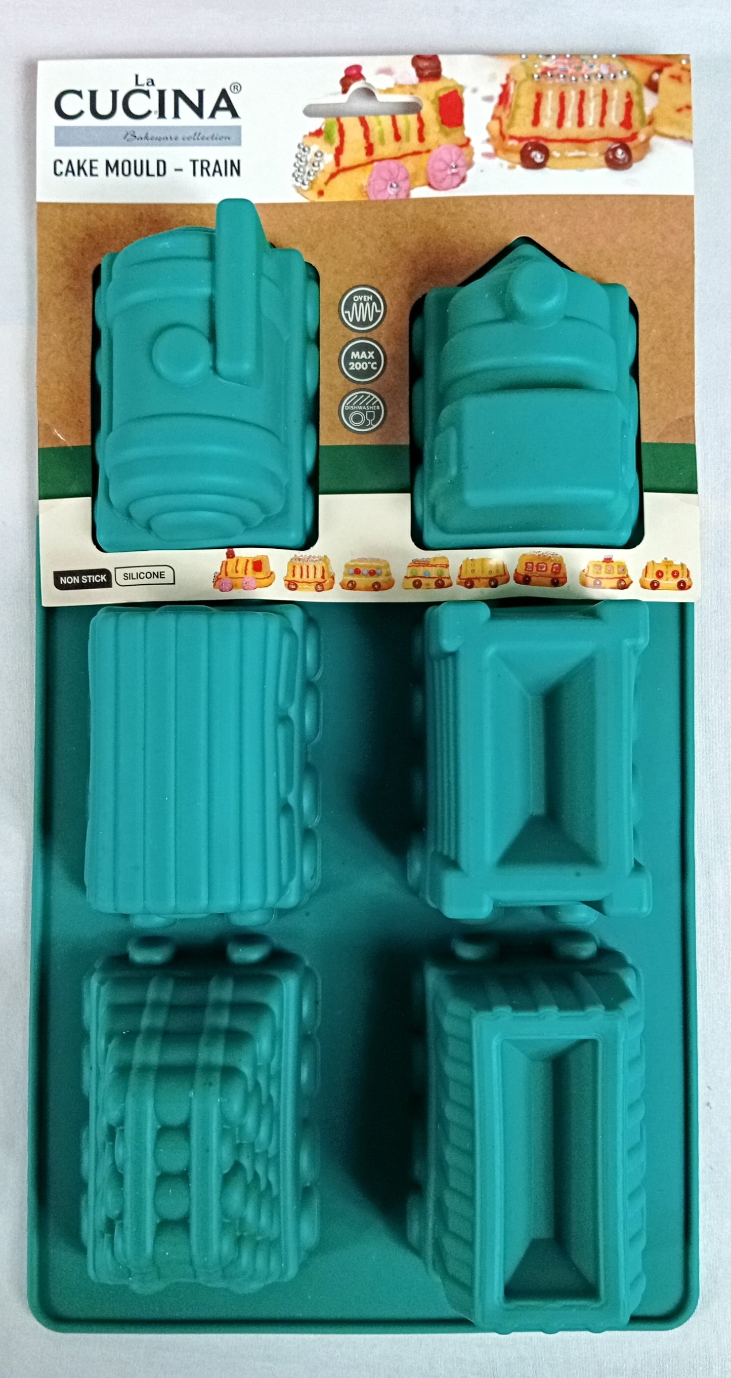 Lot de 10 Moules en silicone en forme de train pour gâteau ( 1.55 euro / pcs )