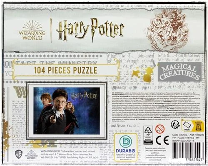 Puzzle Harry Potter Wizarding World 104 pièces 38 x 27 cm