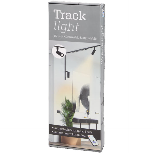 5 Boites Spots sur rail 150 cm Noir