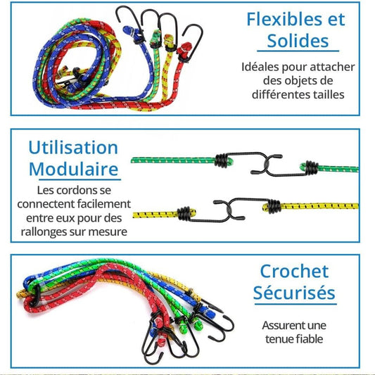 25 Articles Outils Cordes - Sangles - Tendeurs...