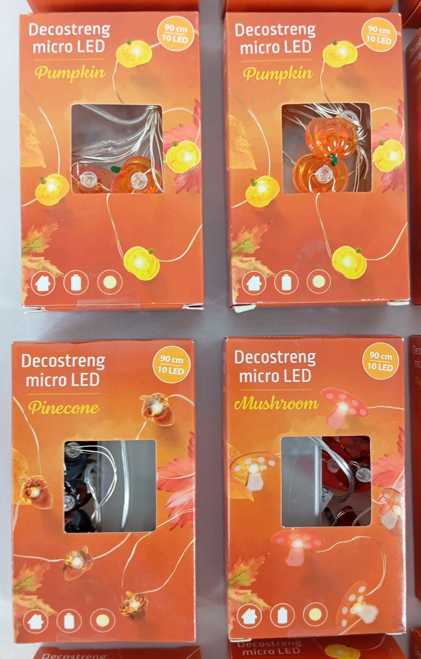 Lot de 33 Guirlandes Motif automne micro Led 90 cm (0.45 cts / pcs )