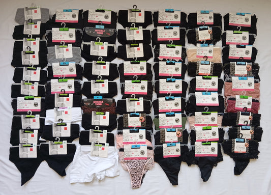 Lot de 102 Sous vêtements femme Slip / String / Brésilien / hipster