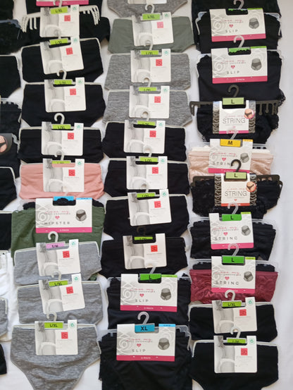 Lot de 110 Sous vêtements String / Slip / Hipster Femme