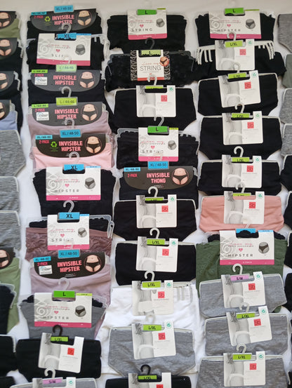 Lot de 110 Sous vêtements String / Slip / Hipster Femme