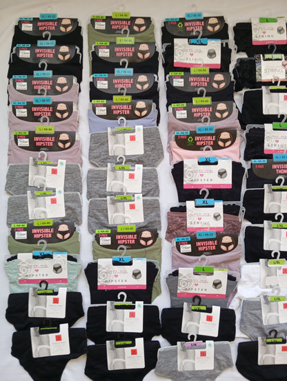 Lot de 110 Sous vêtements String / Slip / Hipster Femme