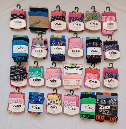 Lot de 50 Sous vêtements enfant  fille / garçon