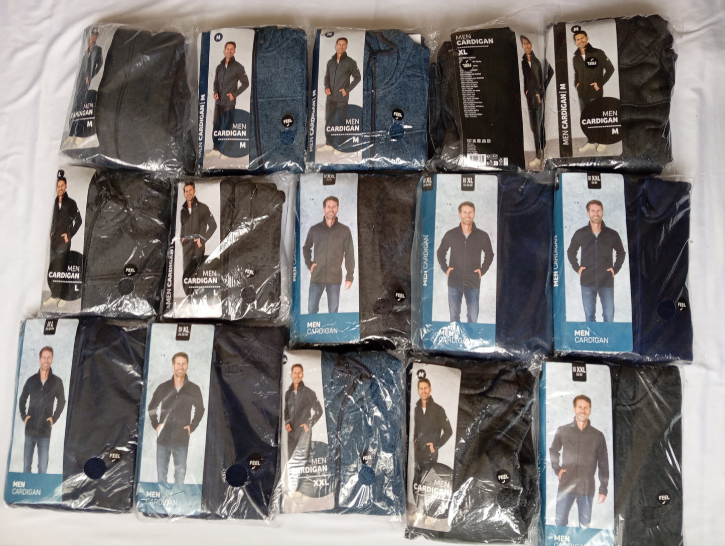 Lot de 15 Cardigans homme