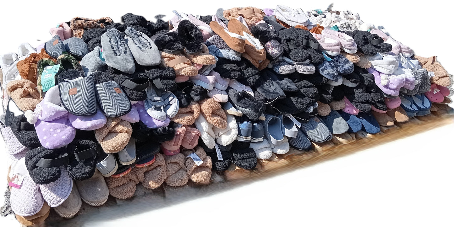 265 Paires de Chaussons et chaussures Homme / Femme / Enfant