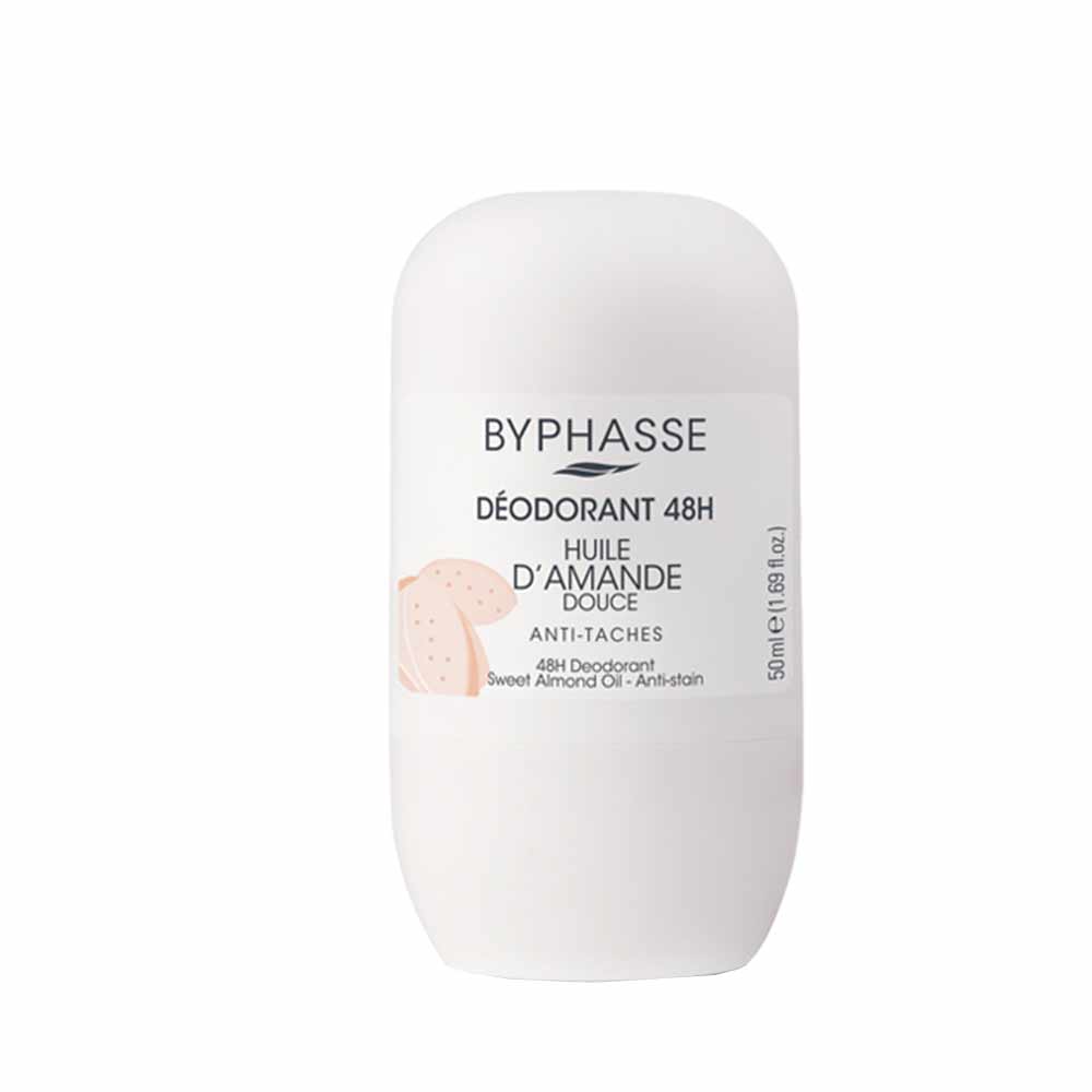 Déodorant roll-on 48h à l'huile d'amande douce - 50 ml Byphasse