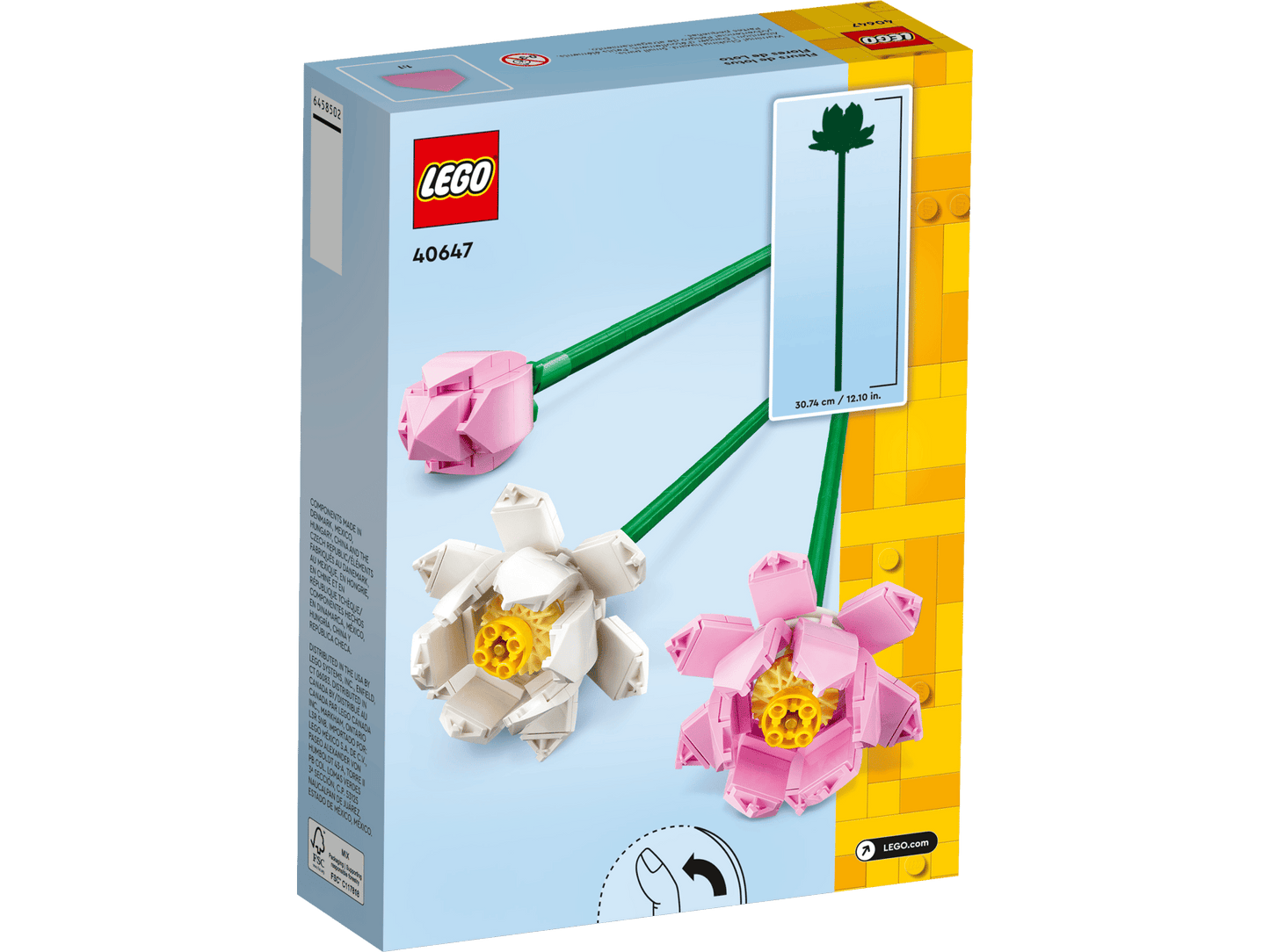 Boite de LEGO Fleurs de Lotus N°40647