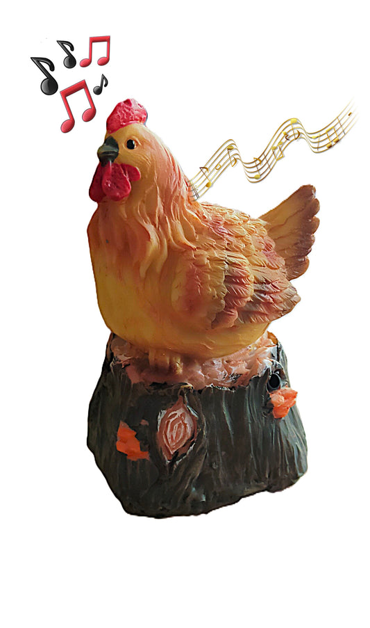 Lot de 9 Statuettes Poule musical Détecteur de mouvement ( 1 euro / pcs )