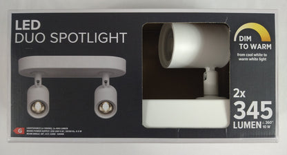 Applique Murale Pivotante 2 Spots LED – Design Droit et Luminosité Optimale