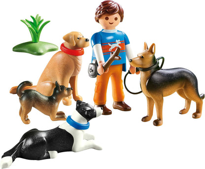 Playmobil City Life- Entraineur et Chiens N° 9279 - 12 pièces