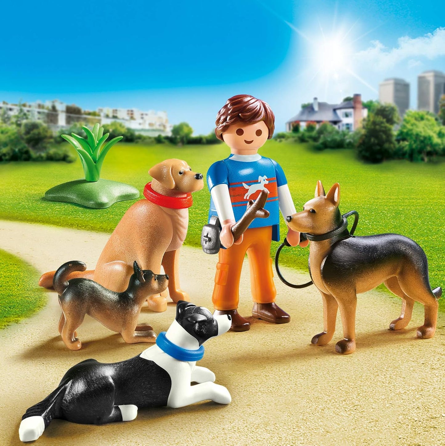 Playmobil City Life- Entraineur et Chiens N° 9279 - 12 pièces