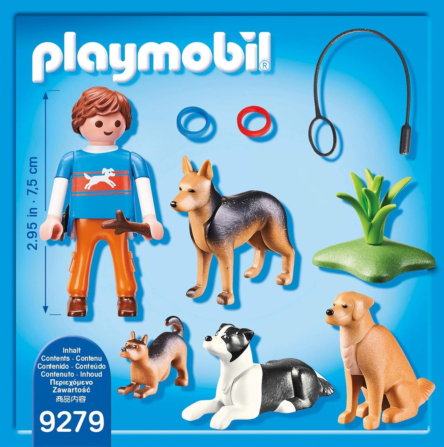 Playmobil City Life- Entraineur et Chiens N° 9279 - 12 pièces