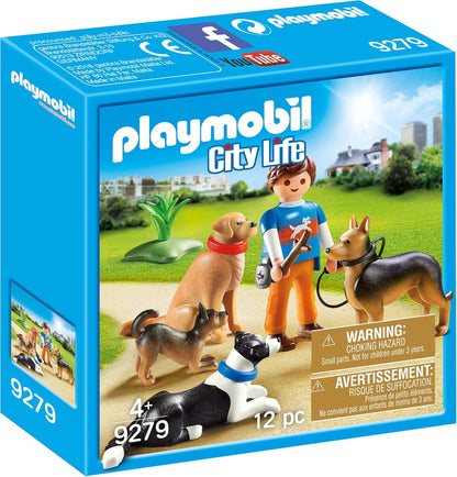 Playmobil City Life- Entraineur et Chiens N° 9279 - 12 pièces